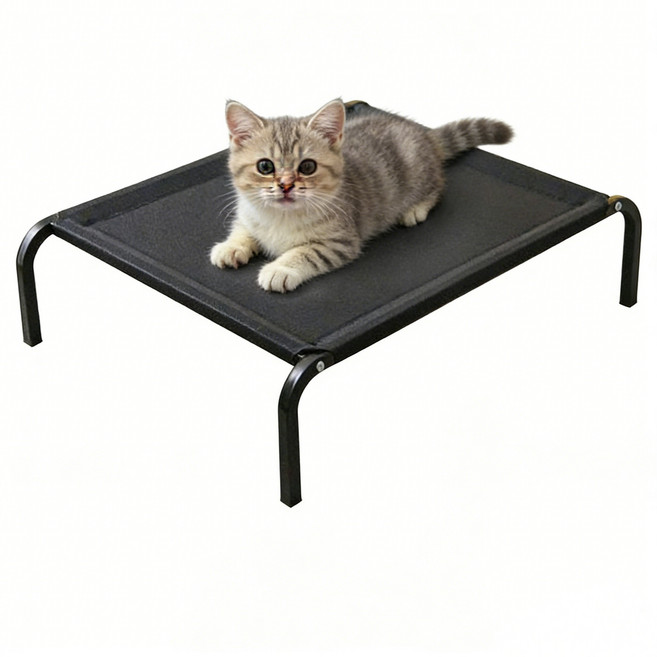 새끼 고양이/고양이용 튼튼 해먹 침대. 실내/발코니/캠핑용, 1개, 블랙