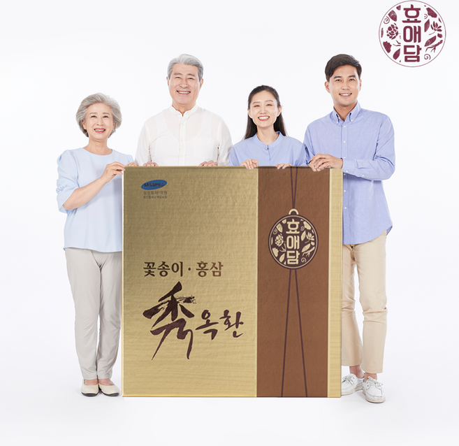 베타글루칸영양제 효애담 꽃송이홍삼 수옥환 면역력피로회복 건강식품 꽃송이버섯 홍삼 건강환, 1개