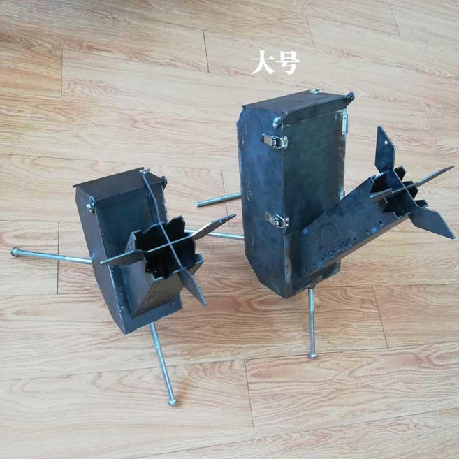 火箭爐 柴火爐子 便攜式折疊 戶外露營爐具, 1個