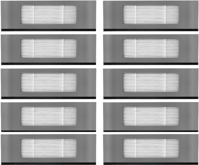 에코프렌즈 에코백스 N8 Pro / N10 / T8 / T9 필터 호환 소모품, 10개, 블랙