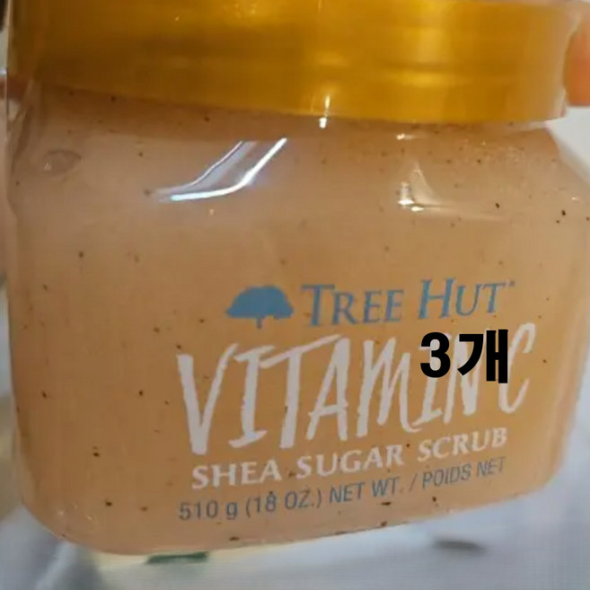 트리헛 시어 슈가 스크럽 비타민C, 510g, 3개