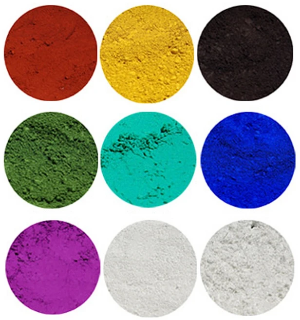 색조 파우더 무기 9color 20g 화이트 옥사이드 레드 옐로우 블랙 그린 블루 망간바이올렛, C61-1245 (크롬옥사이드그린) 20g, 1개 - 쿠팡