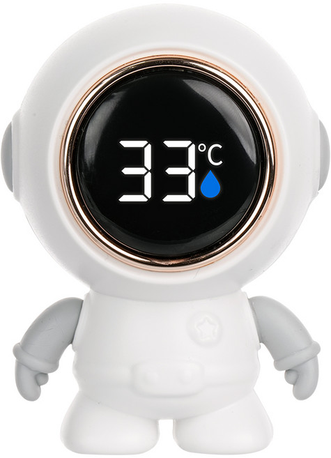 휴비딕 우주인 디지털 탕온도계 신생아 탕온계 아기 욕조 물 온도측정 HBT-2, HBT-2 화이트