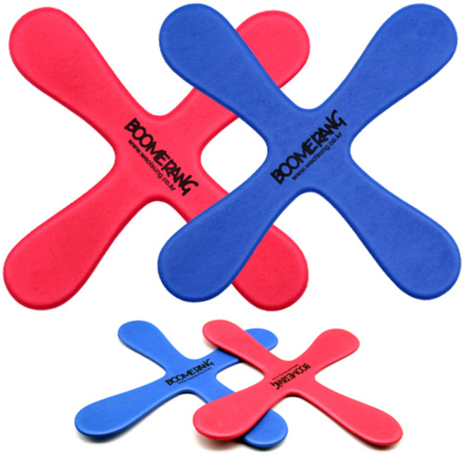 attizone 부메랑 소프트부메랑 안전부메랑, 빨강+파랑+연두, 1개