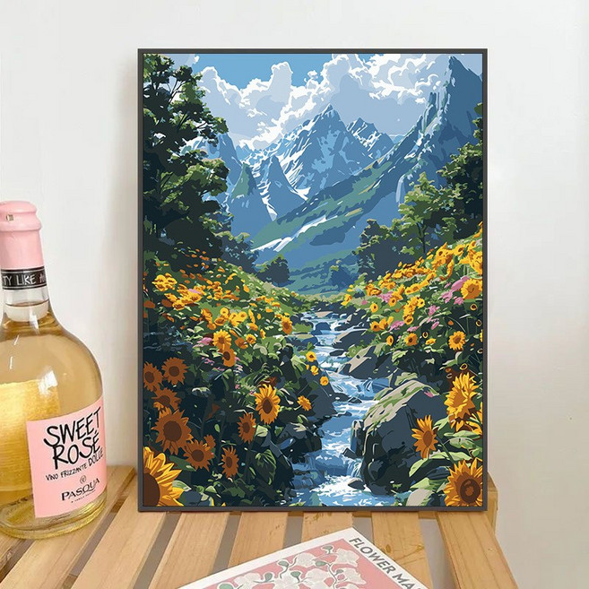 Art Boy 프리미엄 유화 DIY 풍경 그리기 세트, B타입, 1개