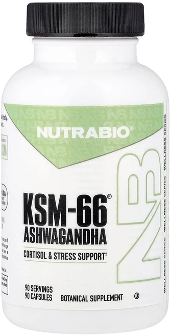 뉴트라바이오랩스 Ashwagandha KSM-66 600mg 베지 캡슐 90정, 1개 - 쿠팡