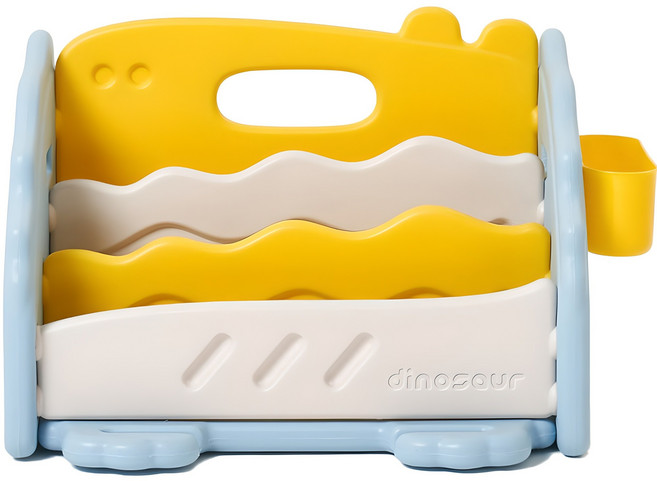 BeneBene 리틀 디노 유아 멀티 책장 정리함, 스카이블루, 3단