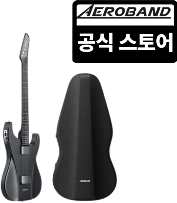 에어로밴드 기타 무통 어쿠스틱 디지털기타, 블랙, 1개