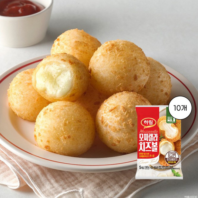 [하림] 모짜렐라 치즈볼 140g 10개