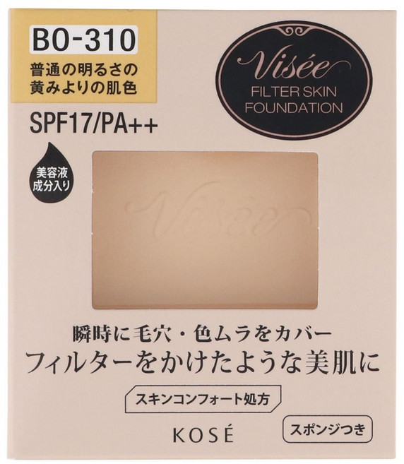 KOSE 비세 필터 스킨 파운데이션 스펀지 포함, 1개