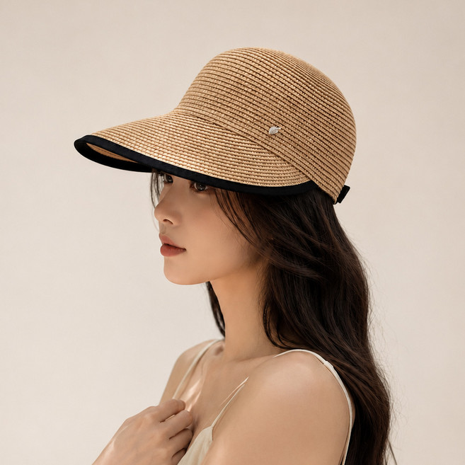 잼젬 넓은 챙 밀짚 볼캡 야구모자 버킷햇 빅사이즈 캡모자