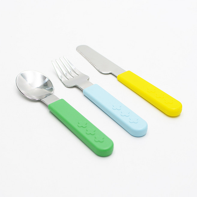 이케아 유아 식기 도구 세트 아기 이유식 숟가락 포크 어린이 식사 용품 3종