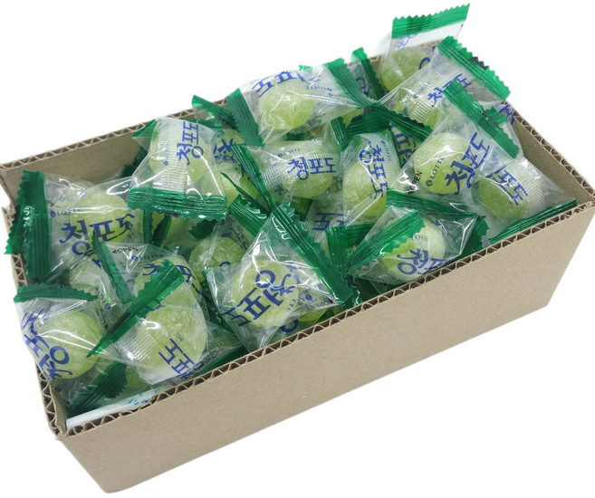 롯데 청포도 캔디 개별포장 100개