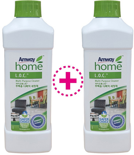 암웨이 L.O.C 바이오퀘스트 주택용 다목적 세정제 X 2개, 1L