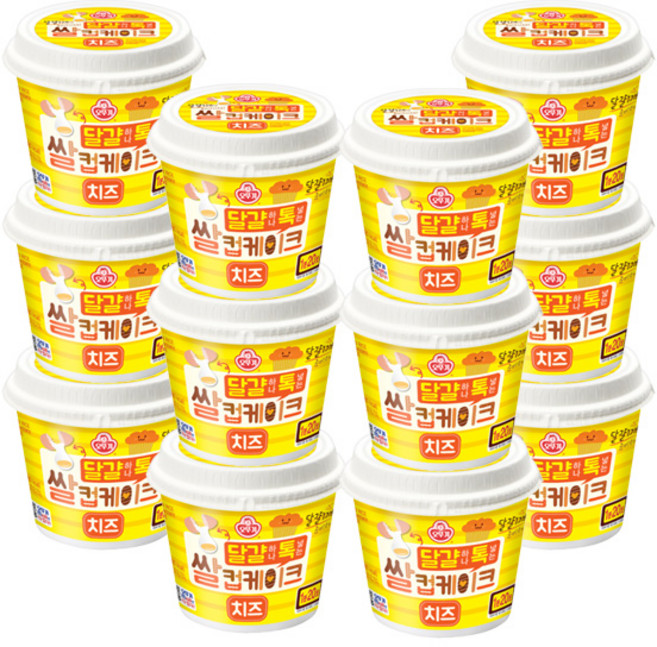 오뚜기 달걀하나 톡 넣는 쌀컵케이크 치즈, 60g, 48개
