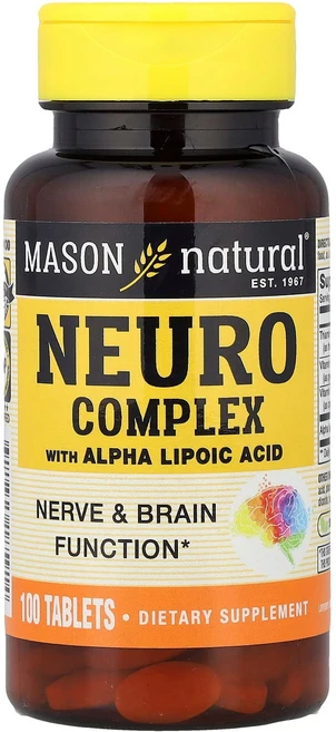 메이슨 내추럴 알파리포산 함유 뉴로 컴플렉스 100정 MAV-18591, 1개 - 쿠팡