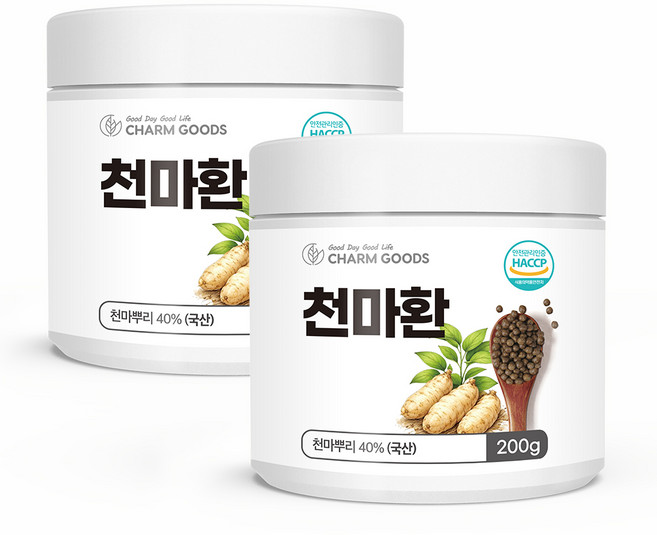 천마환 100% 국산 천마뿌리 참당귀 천궁 건강환 식약청 HACCP인정, 2개, 200g