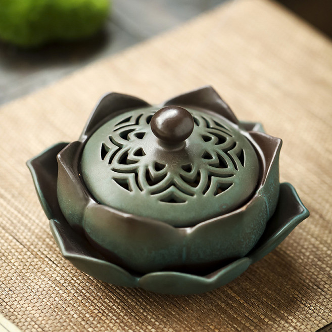 티지피 연꽃 향로 인센스 홀더 받침대, 스타일1