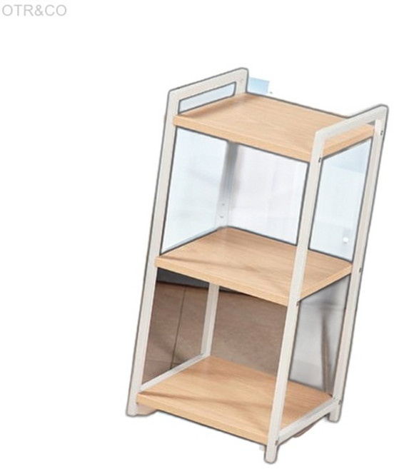 이지심플 3단 철제 우드 책상보조 선반 좁은공간활용