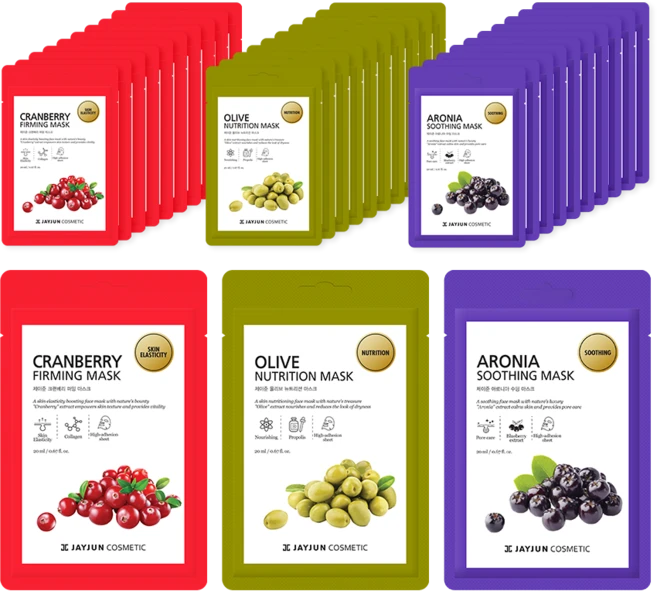제이준 슈퍼푸드 마스크 3종 세트, 1개, 30개입 - 쿠팡