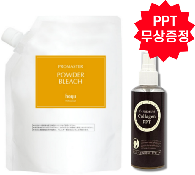 호유 프로마스터 틴트 파우더블리치 탈색 탈염제 360g 콜라겐 PPT 100mI 제공, 2개, 360ml