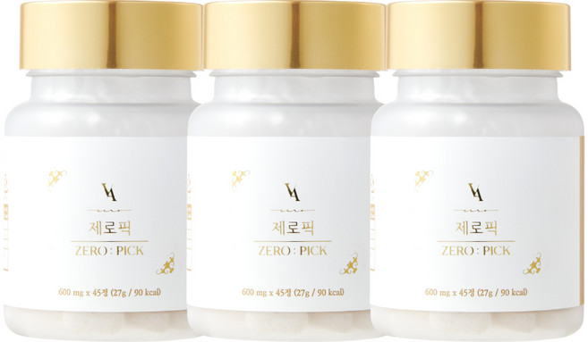 제로픽 zero pick 브로멜라인 보이차, 45정, 3개