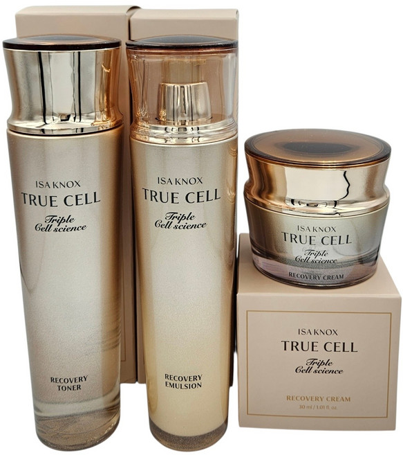 이자녹스 트리플 트루 셀 리커버리 3종 세트 토너 에멀전 크림 라하 트루셀 최신상, 1세트
