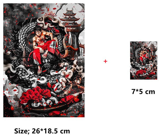 Anime Kamado Tanjirou Patches Rei Ayanami Iron on Patches 의류 용 열전달 스티커 DIY T 셔츠 용 청바지 Appliqued, 4-L, 1개