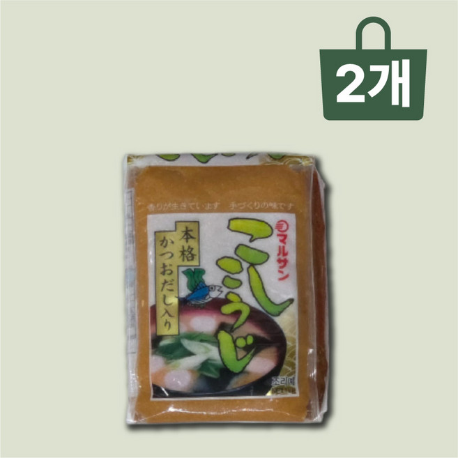 마루산 고시고우지 미소된장, 1kg, 2개