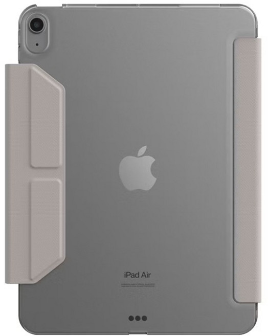 JTL iPad Ness 多角度折疊保護套, Air 7/6/5/4 奶茶灰 長磁扣版,12.9 吋, 1個