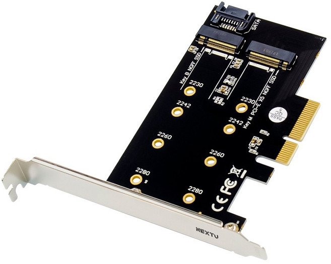 화이듀 NVME SSD M.2 PCIE 변환 컨버터 어댑터 카드 M2296PCIe, 단품, 1개