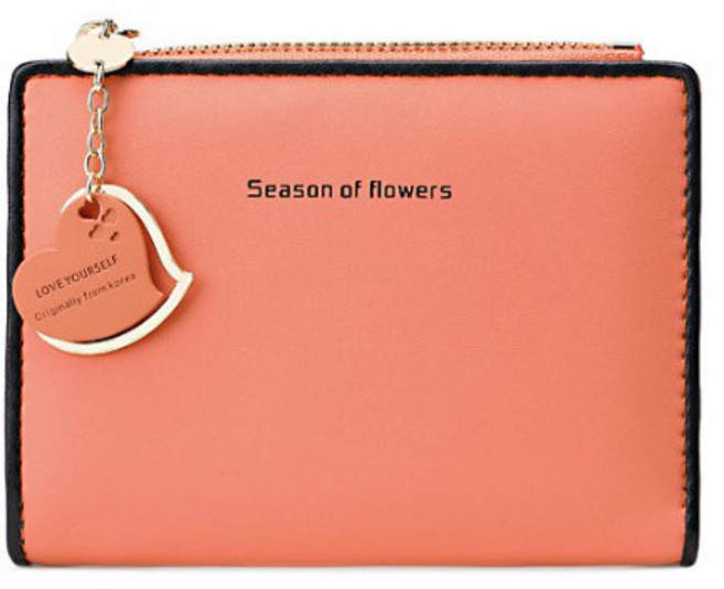 버블리데이 여성용 하트플라워 반지갑