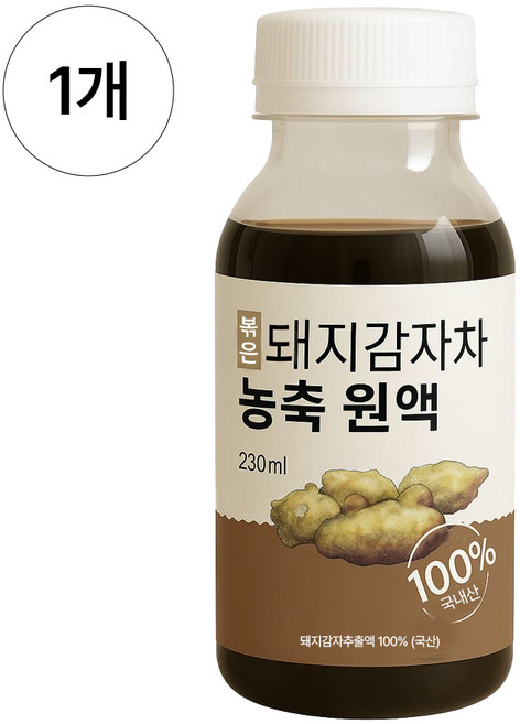 끓일 필요없는 국산 볶은 돼지감자차 농축원액, 1개, 230ml