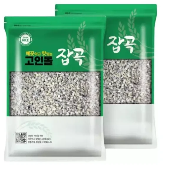 국내산 흑보리 검정보리쌀 2kg (1kg 2개), 1kg, 1개