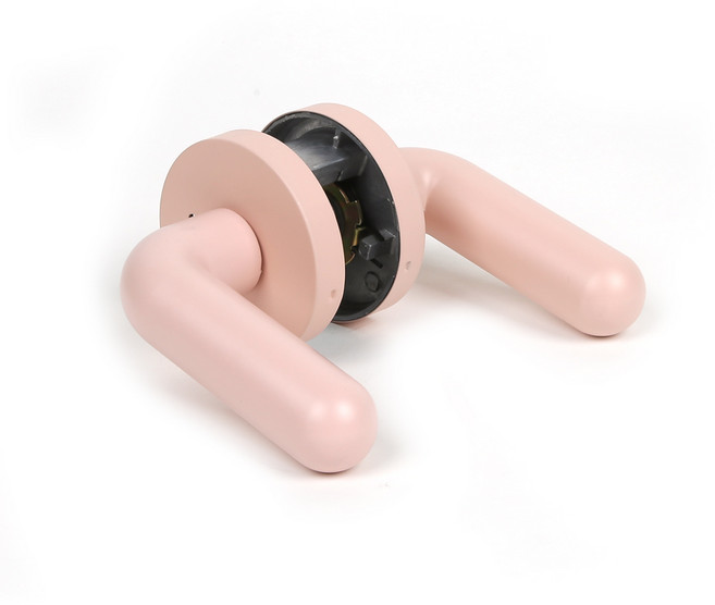 국산 방문손잡이 버튼형 뉴앙팡 파스텔색상 아이방 유치원 학원, (파스텔) 핑크, 5개