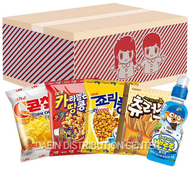 대인물류 과자선물세트 s4 간식 크리스마스 꾸러미 어린이날 과자세트 학교 어린이집 교회 단체 행사, 1개