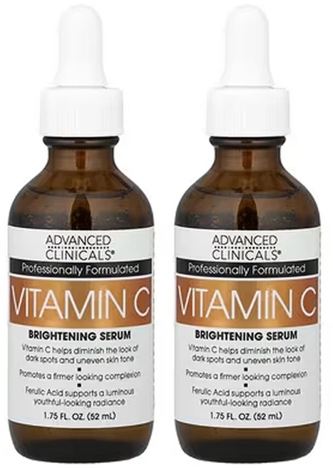 어드밴스드클리니컬스 2개X 비타민C 항산화 세럼 52ml(1.75fl oz), 52ml, 2개 - 쿠팡