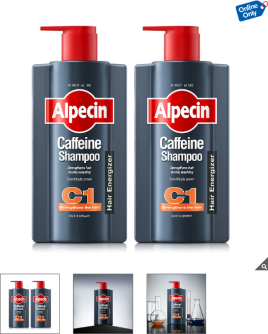 3위 - 알페신 카페인 C1 샴푸 900ml x 2, 2개