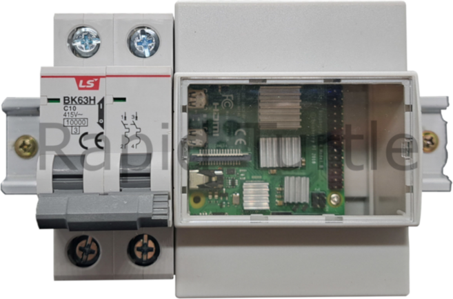 라즈베리파이4 DinRail 딘레일 케이스 RC4-D-001, 1개