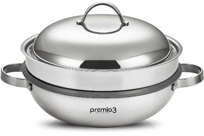 키친아트 프리미오3 통3중 인덕션 궁중 찜냄비 10568, 1개