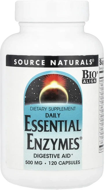 몸관리하세요 겨울입니다 Source Naturals Daily Essential Enzymes® 500mg 캡슐 120정 특별관리진행, SourceNaturalsDailyEssentialEn, 1개 - 쿠팡