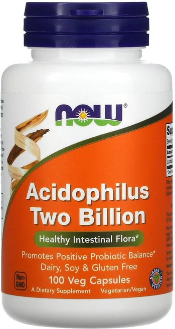 나우푸드 애시도필러스 유산균 20억CFU 프로바이오틱 베지캡슐 100정, 1개 - 쿠팡