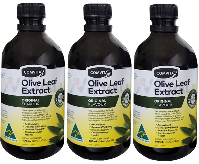 콤비타 올리브잎 추출액 500ML 3개 세트 - 쿠팡