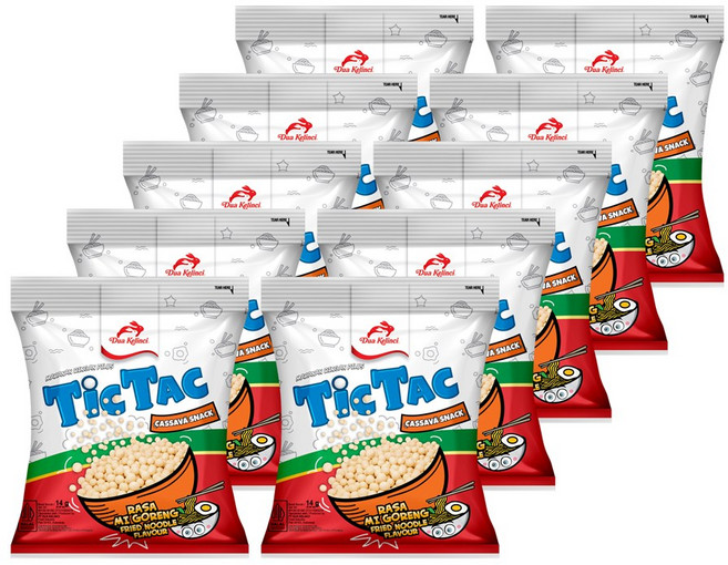 두아끌린찌 틱탁 과자 미고랭 맛, 14g, 10개