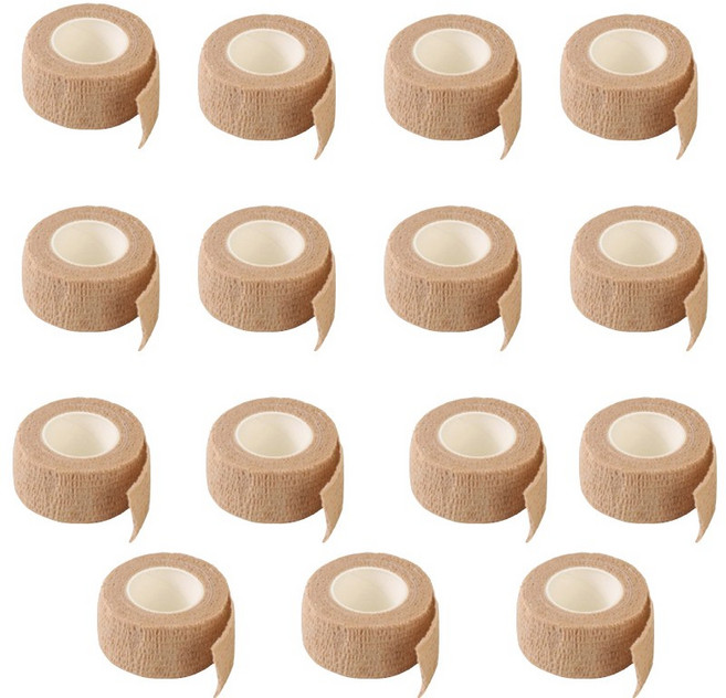 화이트리버 자가점착 접착 붕대 압박붕대 탄력 압박용밴드 2.5cm, 15개, 1개입