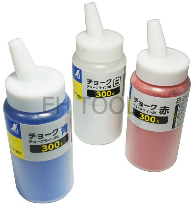 SHINWA 신와 분가루 먹통용분 분말가루 빨강 파랑 흰색 인테리어 공구 분통 분말먹 분말먹통 분먹가루 인테리어먹, 1개