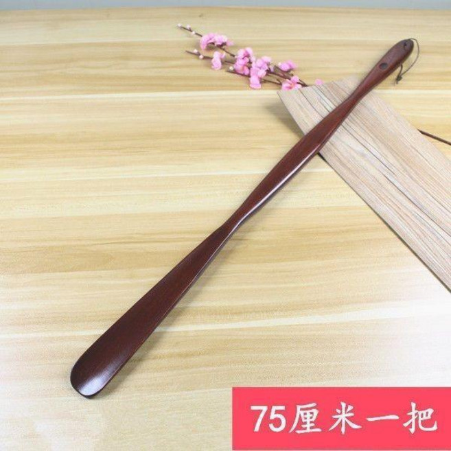 實木鞋拔子 長柄提鞋器, 75釐米一把 超好用 強烈建議, 1個