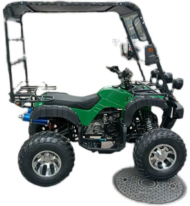ATV 사륜오토바이 캐노피 지붕 팜트럭 차양막 그늘막, 차고철제프레임부분앞유리미포함반사경미포함, 기본 모델명/품번
