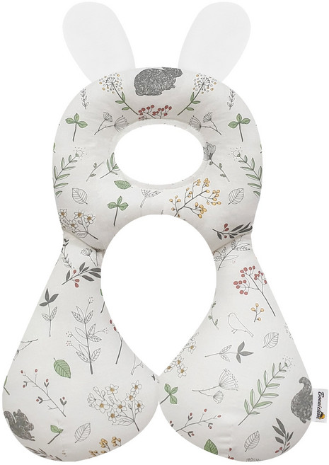 보니숑 신생아 아기짱구베개 메쉬, 엔젤인우드, 1개