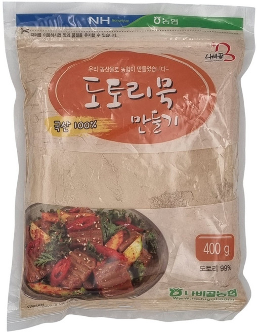 농협 함평 나비골농협 도토리묵 가루, 400g, 1개